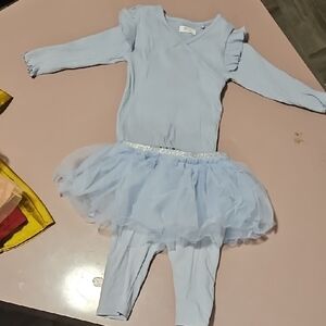 Light Blue Tutu Romper for Kids